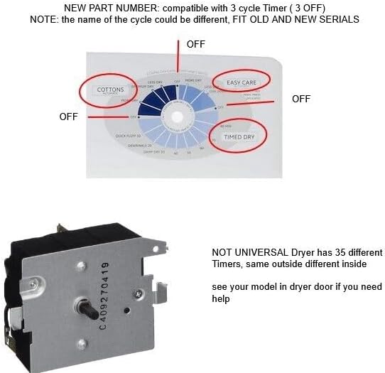 CKDF00657X Timer Secadora Mabe GE  NORM PACIFIC TMD1EM35, 234D2377P002